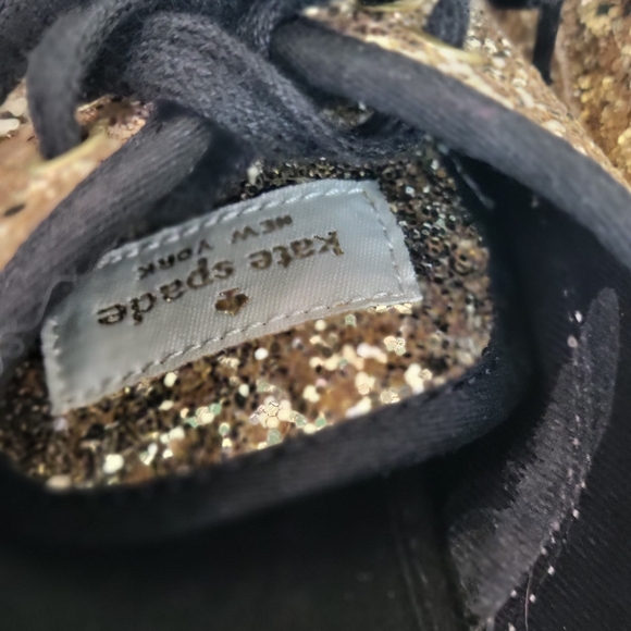 Keds ♠︎ Kate Spade New York Gold Glitter Shoes - Picture 10 of 15